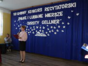 Konkurs Recytatorski wierszy Doroty Gellner